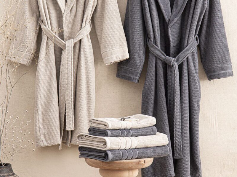 Ecotextile meeste hommikumantlid 100% puuvillast