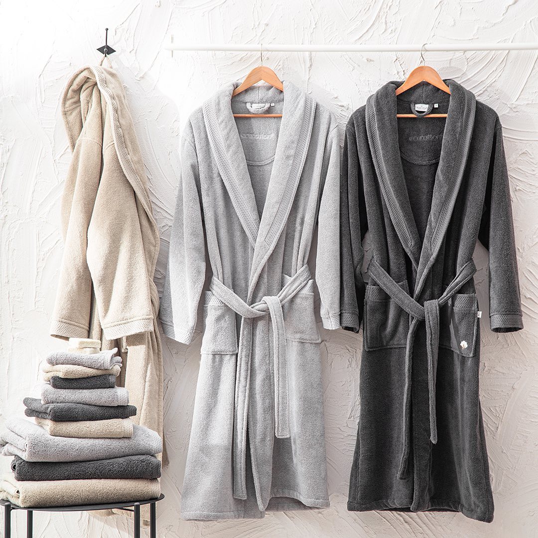 Ecotextile meeste hommikumantlid 100% puuvillast