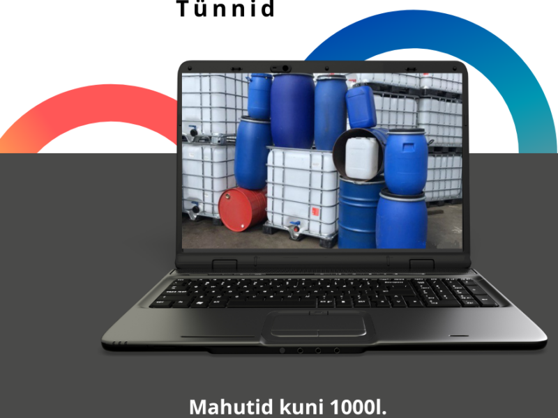 Kanistrid, tünnid, mahutid kuni 1000l.
