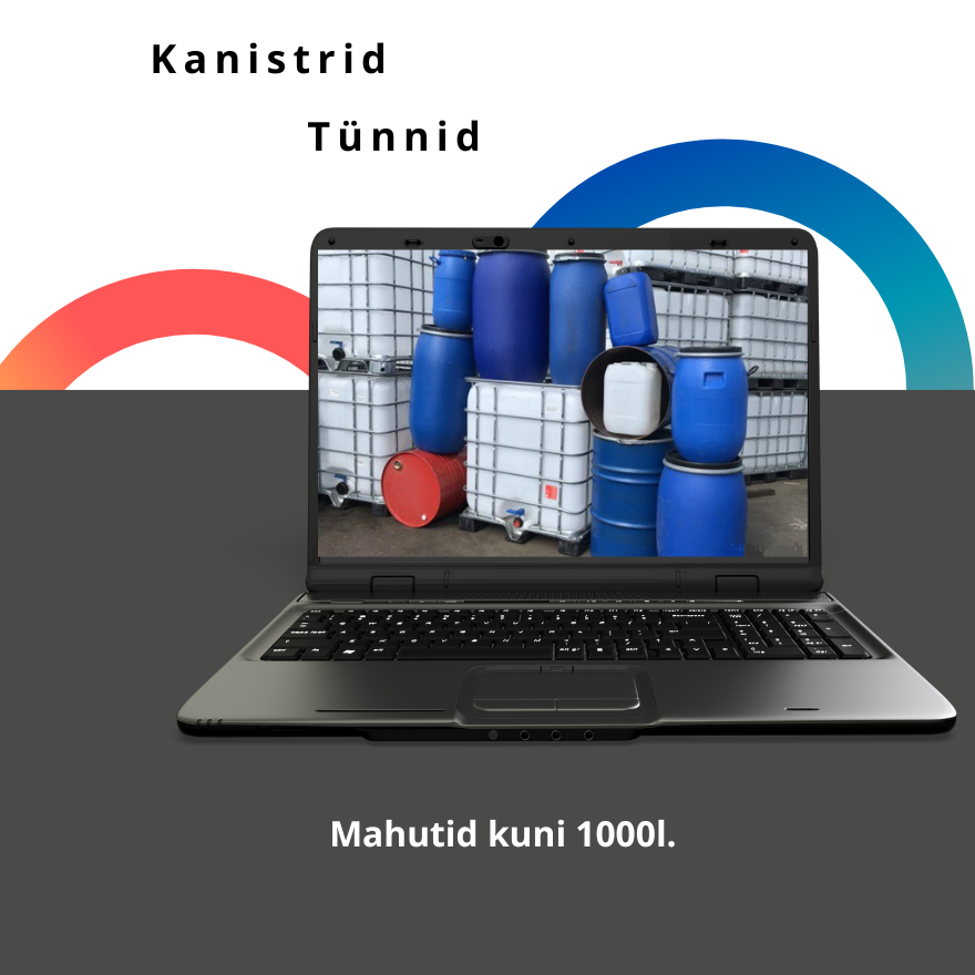 Kanistrid, tünnid, mahutid kuni 1000l.