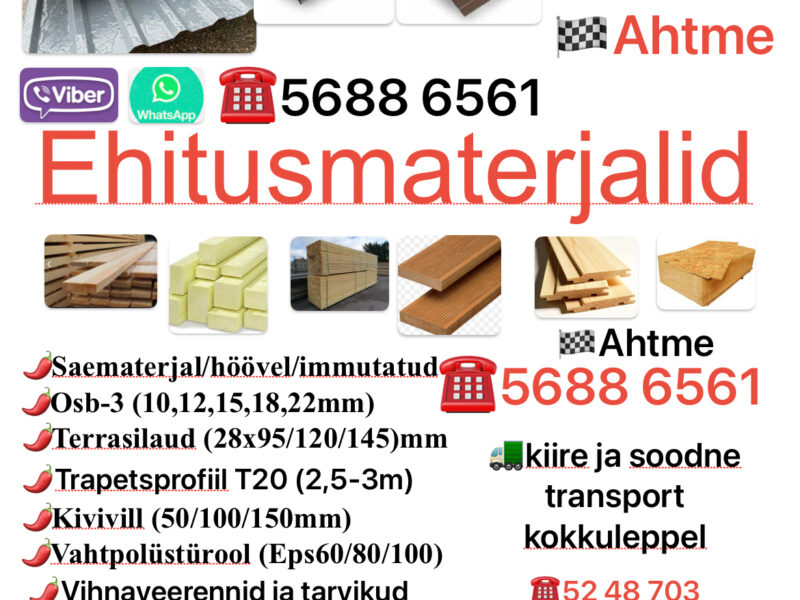 Ehitusmaterjalid metall katus