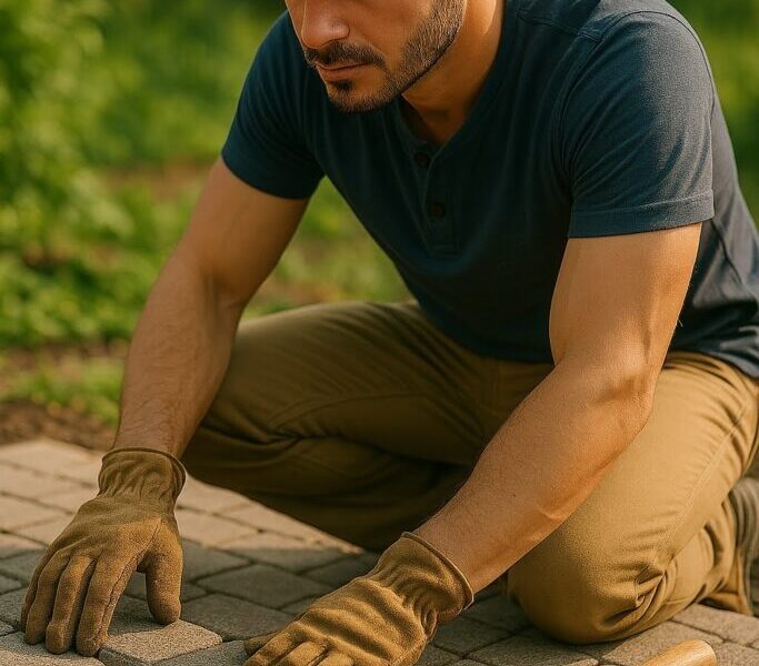 Professionaalne kõnnitee plaatide paigaldus ja haljastustööd Tallinnas.