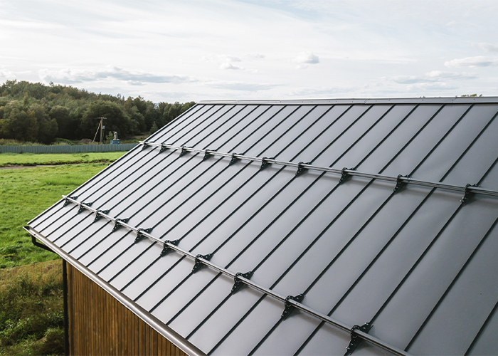 Klassikprofiil 480mm. Matt PUR 0.60mm RR23 tumehall või RR32 tumepruun