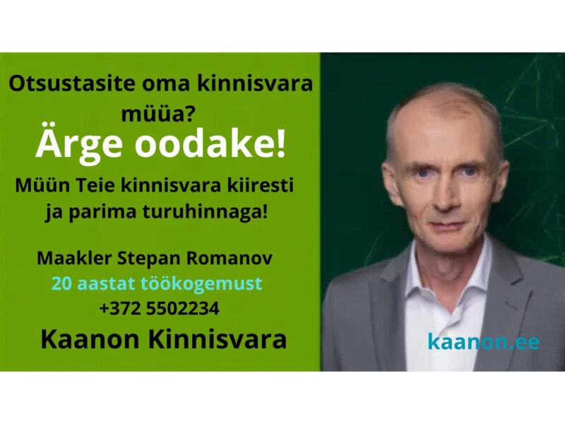 Otsustasite oma kinnisvara müüa?