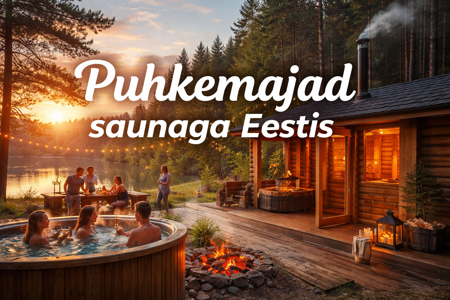 Kus Eestis rentida puhkemaja alates 6 inimesele koos saunaga? (Kõik allikad + 20 päris varianti)